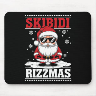 Tapis De Souris Skibidi Rizzmas Drôle de l'argot de la Gen Alpha N
