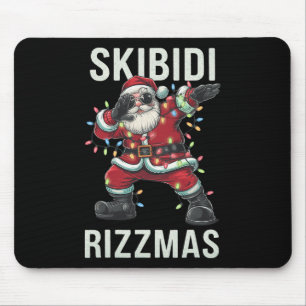Tapis De Souris Skibidi Rizzmas Noël Père Noël Joyeux Rizz M