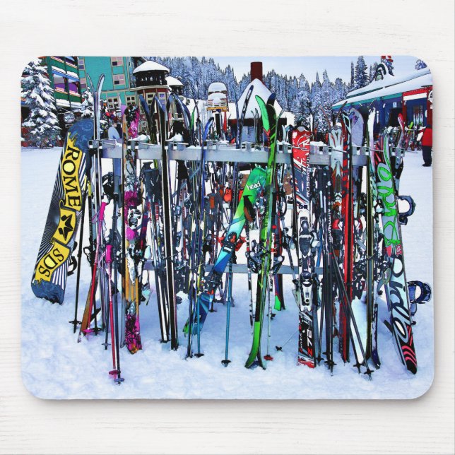Tapis De Souris Skis and Poles (Devant)