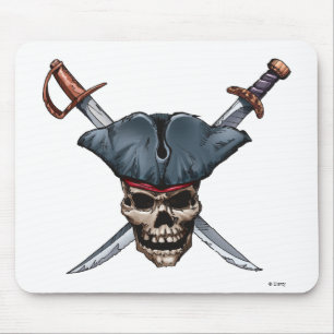 Tapis De Souris Skulet et Cross Swords avec Disney, Casquette pira