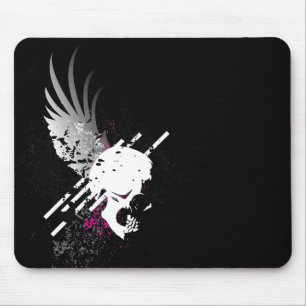 Tapis De Souris skullz. vers le bas aile.