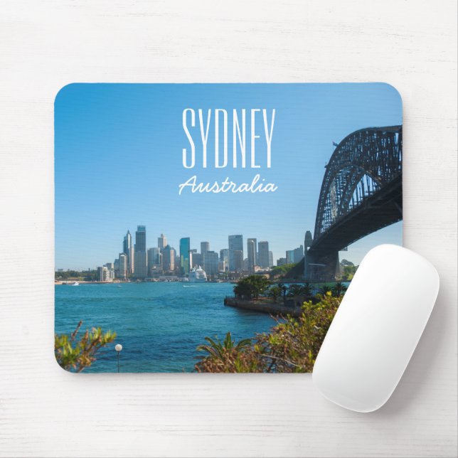 Tapis De Souris Skyline australia de Sydney Harbour (Avec souris)