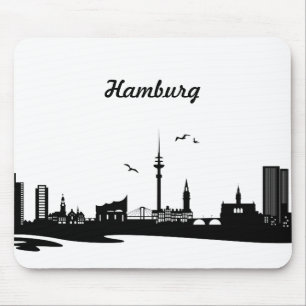 Tapis De Souris Skyline Hambourg