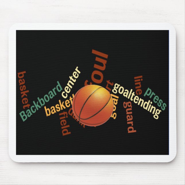 Tapis De Souris Slam Dunk de Vocabulaire : Basketball Jeu des Cham (Devant)