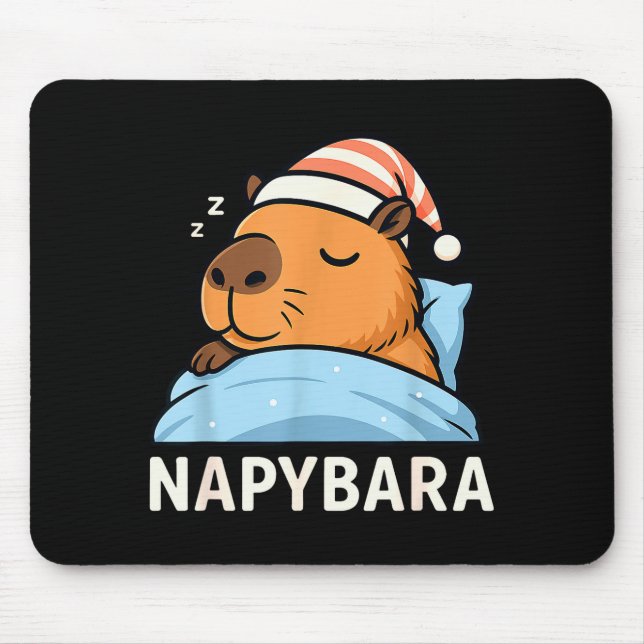 Tapis De Souris Sleeng Capybara Napybara Sleepshirt Pajamas Boys G (Devant)