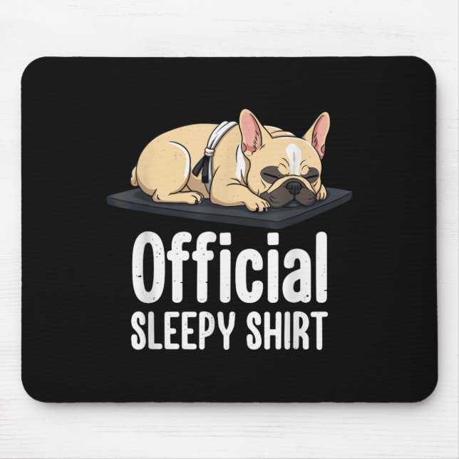 Tapis De Souris Sleepy French Bulldog Funny Dog Lovers Men Women K (Devant)