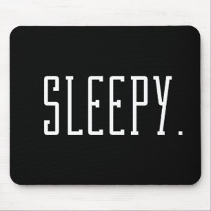 Tapis De Souris Sleepy. Typographie