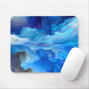 Tapis De Souris SlipperyJoe's abstrait nuage artwork coloré surr