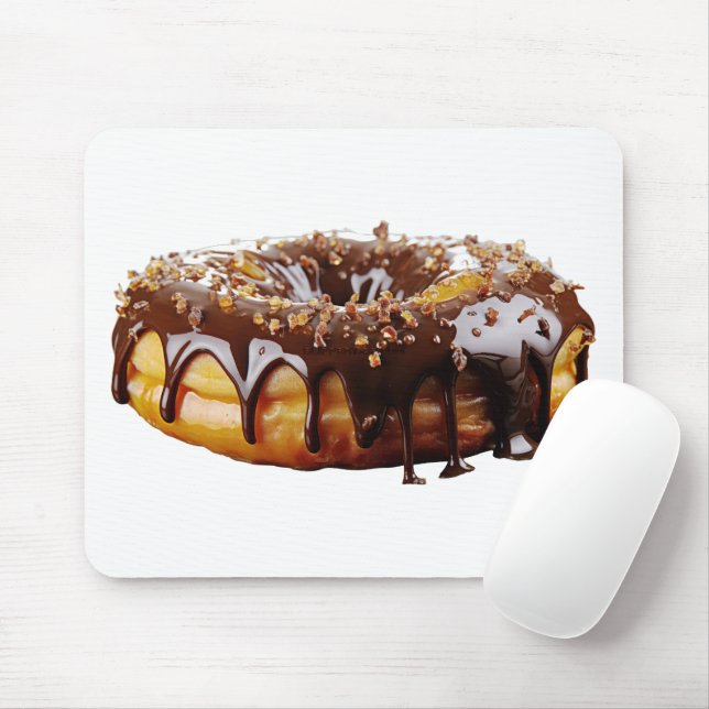 Tapis De Souris SlipperyJoe's decadent donut covered thick glossy  (Avec souris)