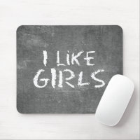 SlipperyJoe's J'aime les filles tableau noir sale