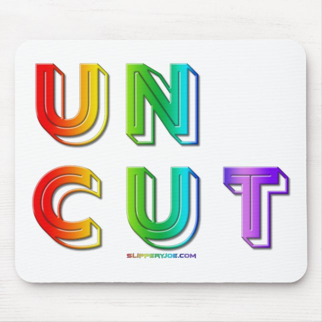 Tapis De Souris SlipperyJoe's uncut vibrante arc-en-ciel couleurs  (Devant)