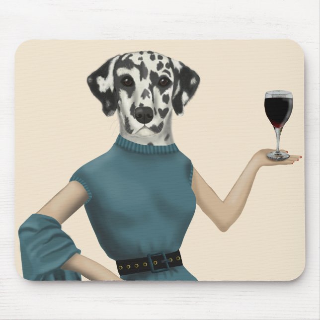 Tapis De Souris Snob de vin dalmate (Devant)
