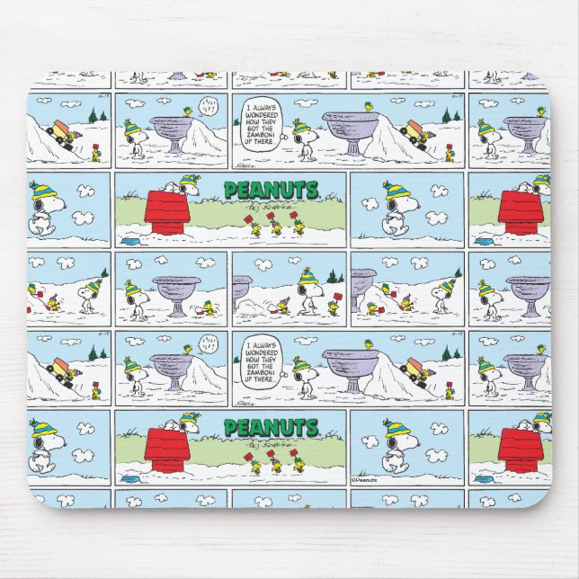 Tapis De Souris Snoopy et l'équipage Zamboni (Devant)