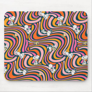 Tapis De Souris Snoopy & Woodstock Vibes Super Motif violet