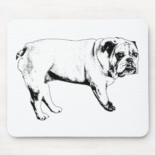 Tapis De Souris Snow-Quiet Bulldog Pad