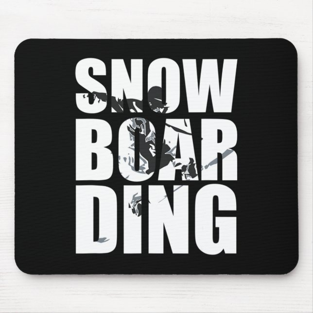 Tapis De Souris Snowboard Saying Wintersport Fans Great Gif (Devant)