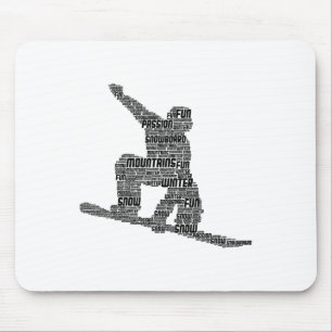 Tapis De Souris Snowboard Snowboard Snowboard