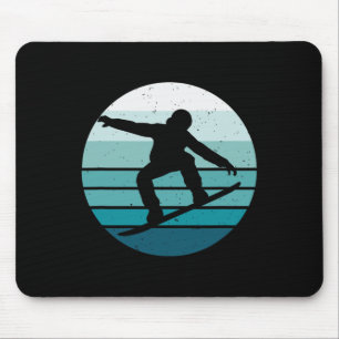 Tapis De Souris Snowboard vintage