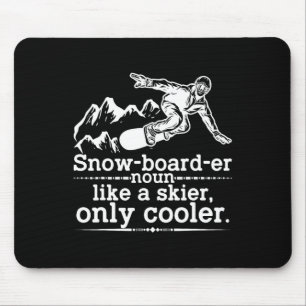Tapis De Souris Snowboardeur Définition Funny Snowboard Winter S