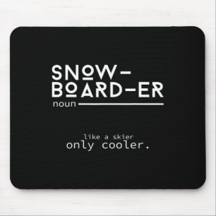 Tapis De Souris Snowboardeur Définition Funny Snowboard Winter S