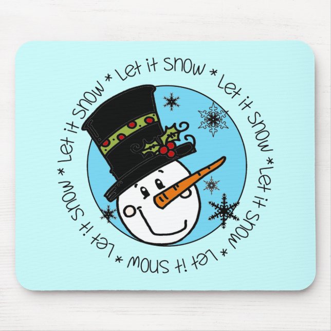 Tapis De Souris Snowman Laisser Neige (Devant)