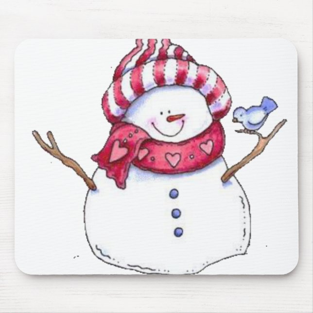 Tapis De Souris Snowman Souse Pad (Devant)