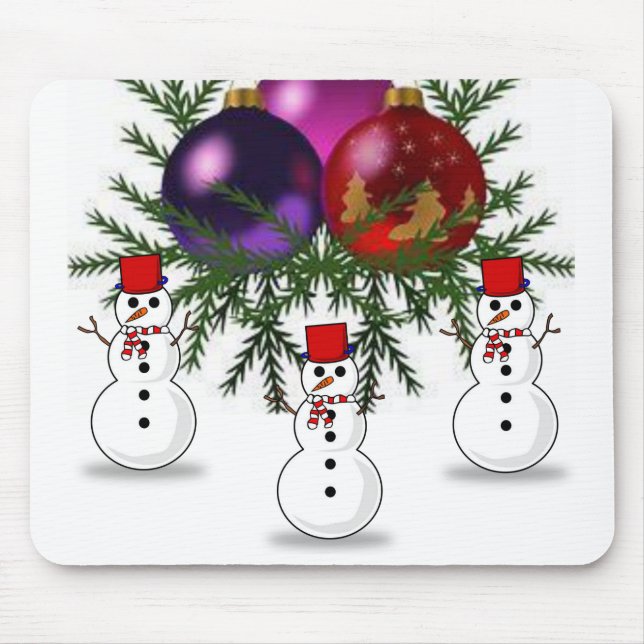 Tapis De Souris Snowman Souse Pad (Devant)