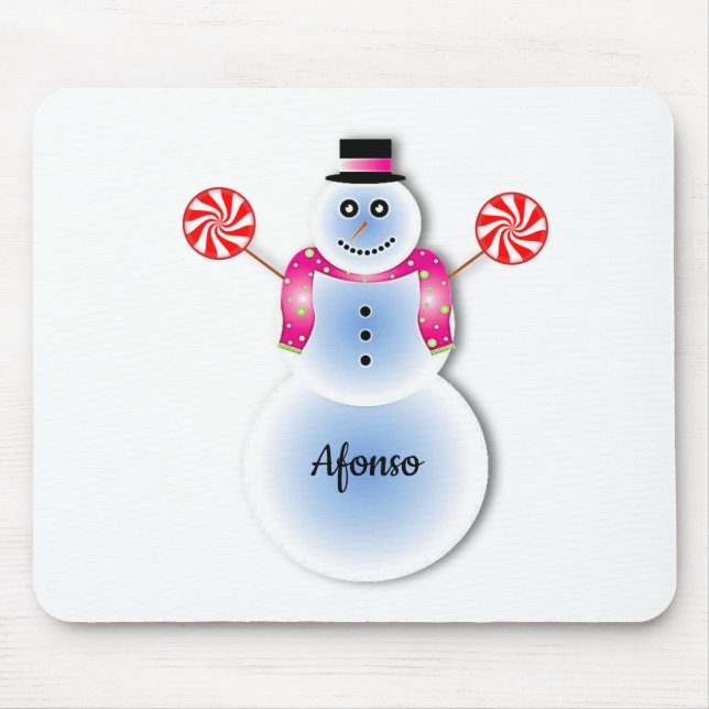 Tapis De Souris Snowman Souse Pad (Devant)