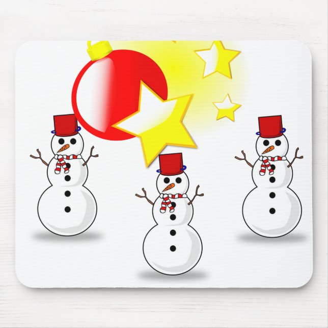 Tapis De Souris Snowman Souse Pad (Devant)