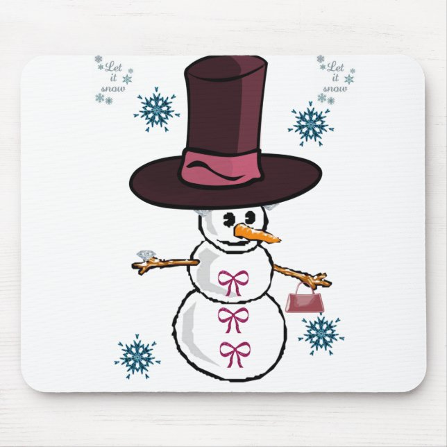 Tapis De Souris Snowman Souse Pad (Devant)