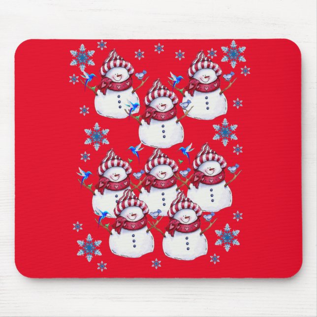 Tapis De Souris Snowman Souse Pad (Devant)