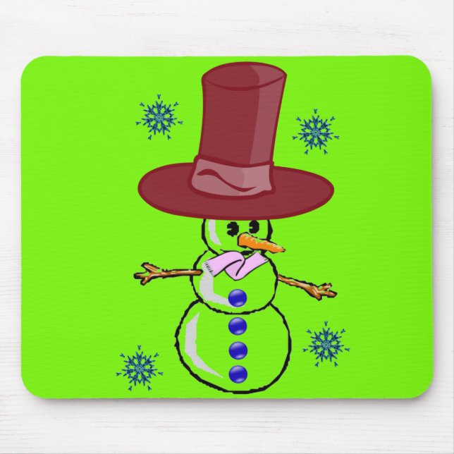 Tapis De Souris Snowman Souse Pad (Devant)