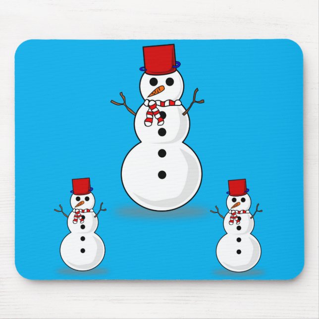 Tapis De Souris Snowman Souse Pad (Devant)