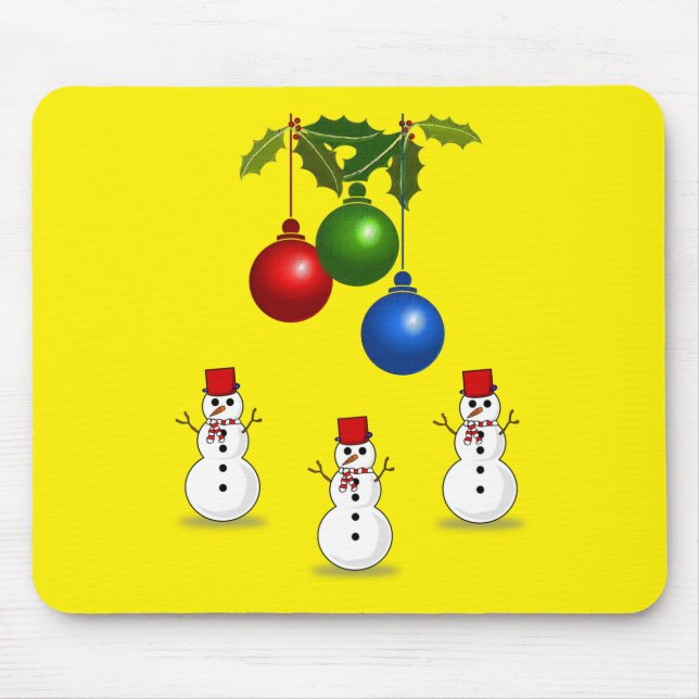 Tapis De Souris Snowman Souse Pad (Devant)