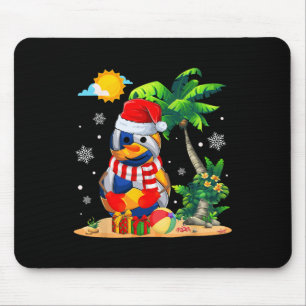 Tapis De Souris Snowman Volleyball Santa Hat Noël En Juillet Somme