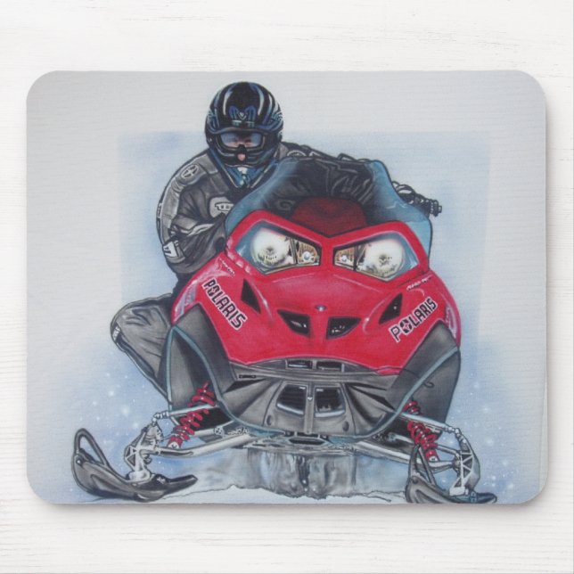 Tapis De Souris Snowmobiler Mousepad (Devant)