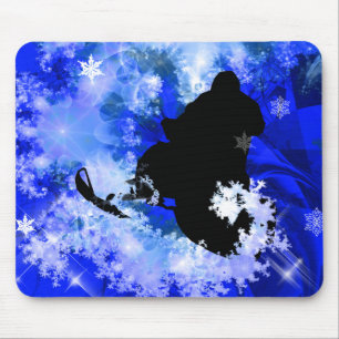 Tapis De Souris Snowmobiling dans l'avalanche