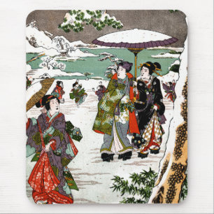 Tapis De Souris Snowscape japonais