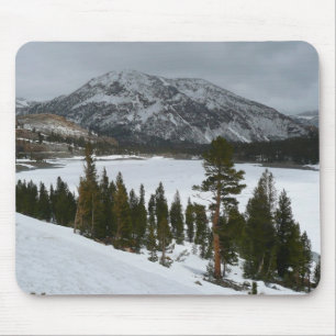 Tapis De Souris Snowy Ellery Lake California Winter Photographie