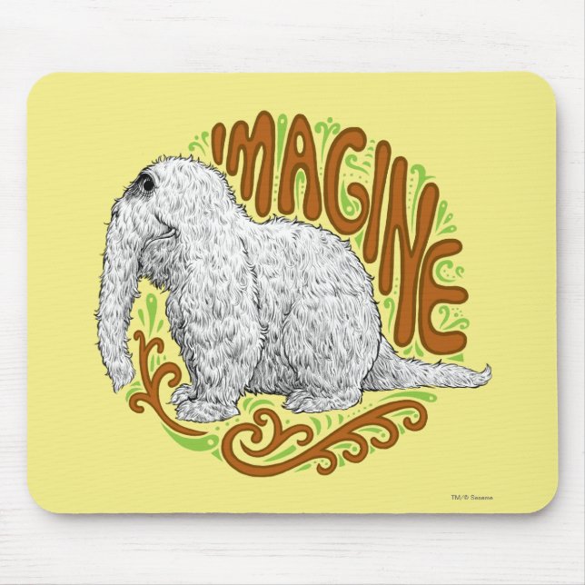 Tapis De Souris Snuffleupagus B&W Dessin croisé (Devant)