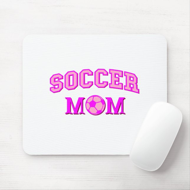 Tapis De Souris Soccer Maman Dessin Et Texte Tout Rose (Avec souris)