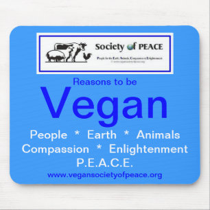 Tapis De Souris Société végétalienne de mousepad de PAIX