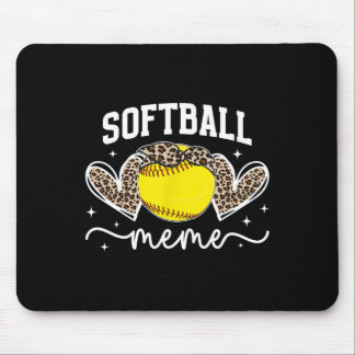 Tapis De Souris Softball Meme Heart Grandma Meme Of A Softball Pla