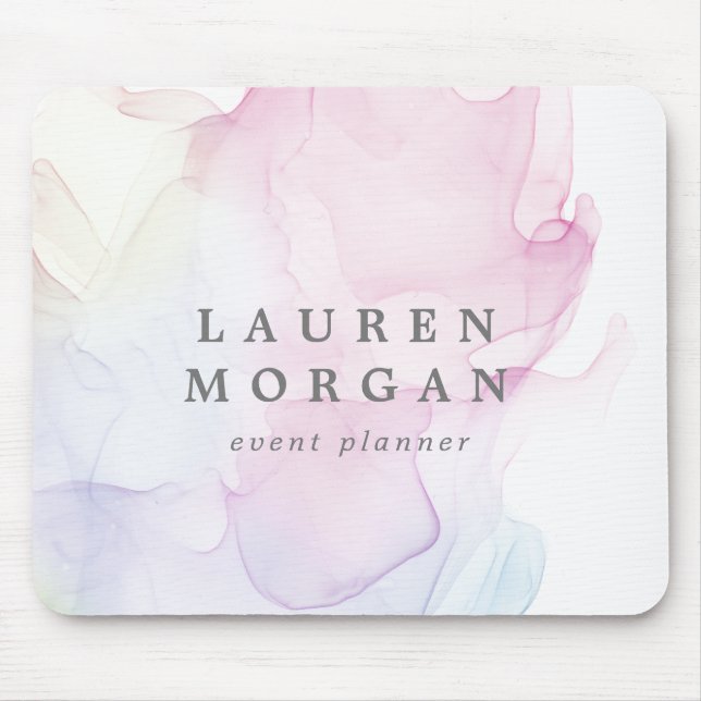 Tapis De Souris soie transparente élégant monogramme (Devant)