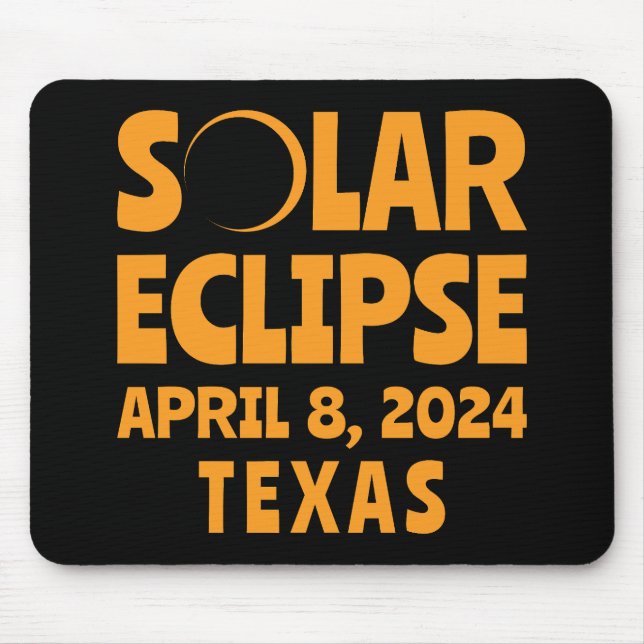 Tapis De Souris Solar Eclipse 2024 Texas (Devant)