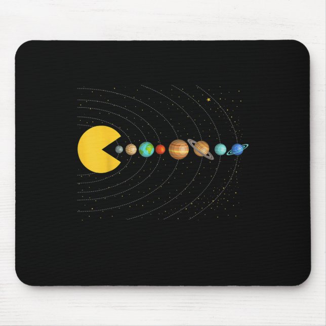 Tapis De Souris Solar System Astronomy Space Video Games Funny Gra (Devant)