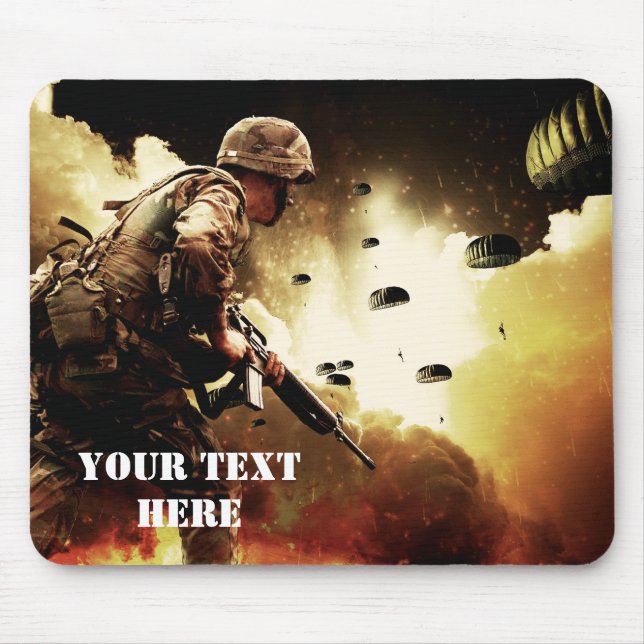 Tapis De Souris Soldat moulu de combat de jeu (Devant)