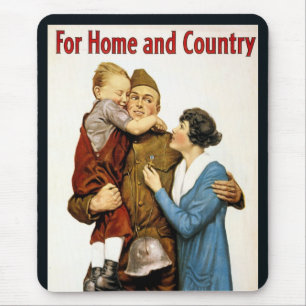 Tapis De Souris Soldat patriotique vintage pour le Victory Liberty