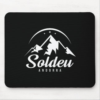 Tapis De Souris Soldeu Andorra Ski Resort Skiing Snowboarding