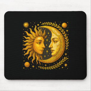 Tapis De Souris Soleil Céleste Et Lune